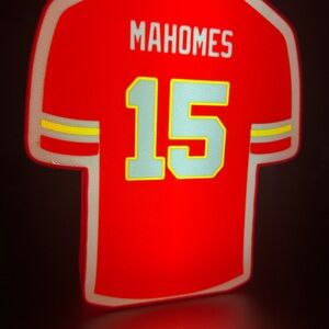 Red Patrick Mahomes Kansas City Chiefs Jersey LED Light